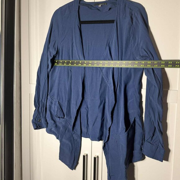 Matty M Women Cardigan Casual Blue MEDIUM - Picture 5 of 7